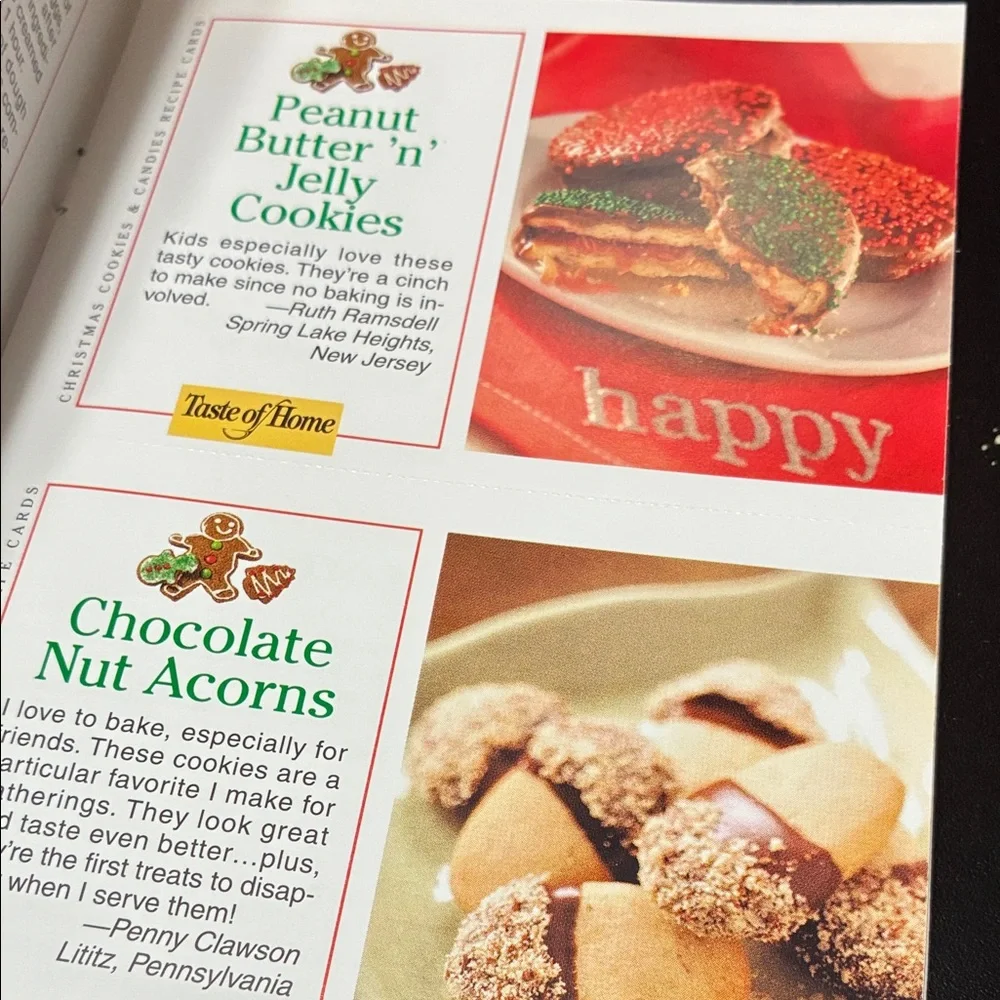 Vintage Holiday Baking Recipe cookBook Set